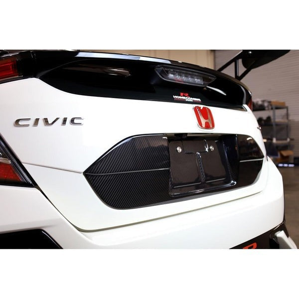 APR Performance Carbon Fiber License Plate Backing - 2017-2021 Honda Civic Type-R