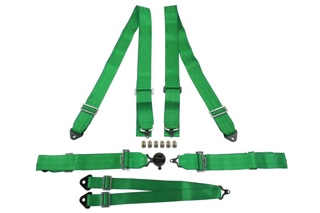 NRG Innovations 6 Point 3 Inch Harness Cam Lock Green - Universal