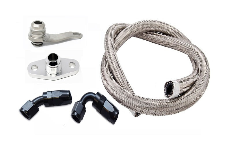 Torque Solution -10AN Turbo Oil Return Line Kit - Subaru 2002-2014 WRX / 2004-2021 STI / 2004-2006 Baja / 2004-2014 Forester / 2005-2009 Legacy / Outback / 2005-2006 Saab 9-2X