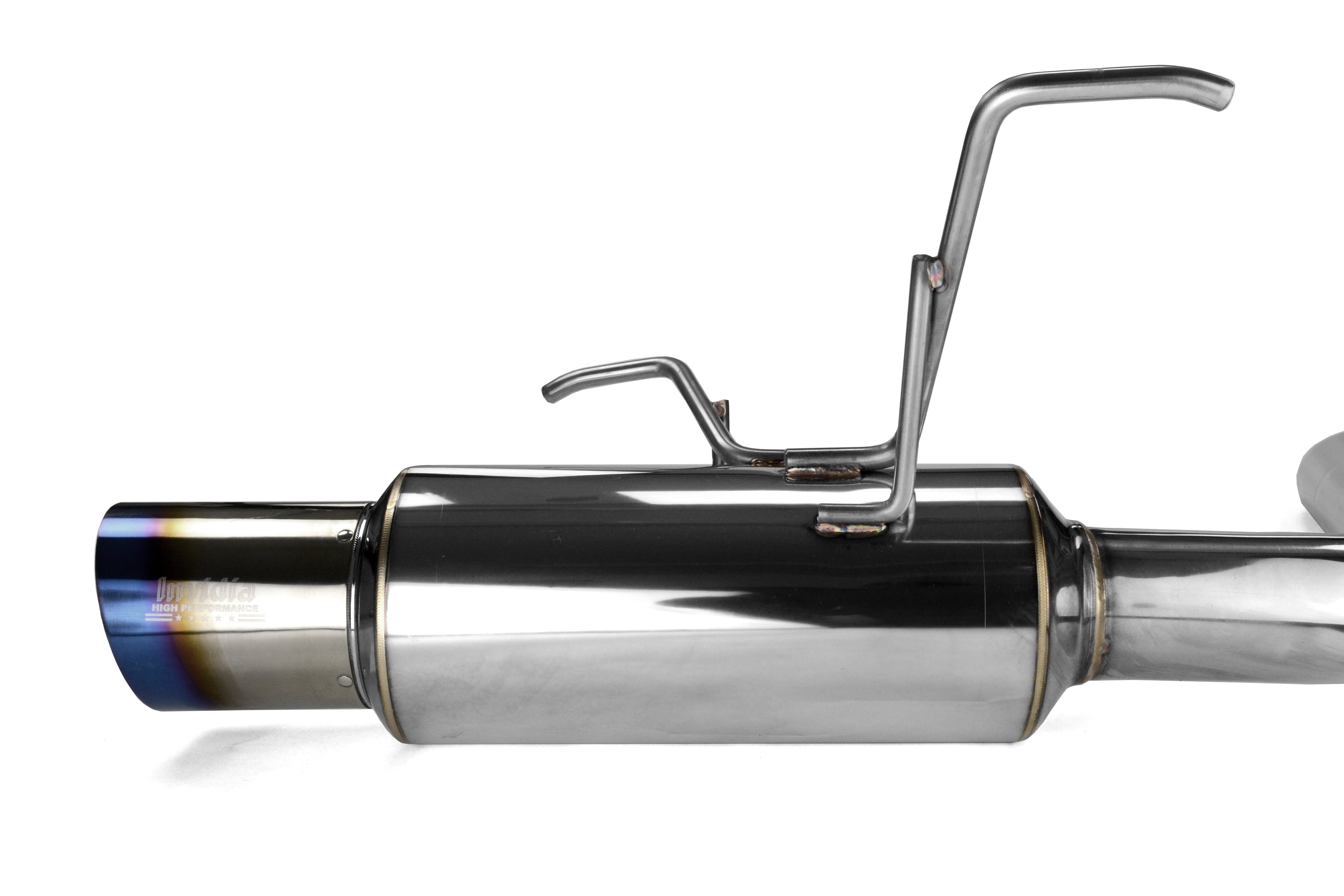 Invidia N1 Racing Series Single Exit Cat-Back Exhaust - Titanium Tip - 2015-2021 Subaru WRX / STI