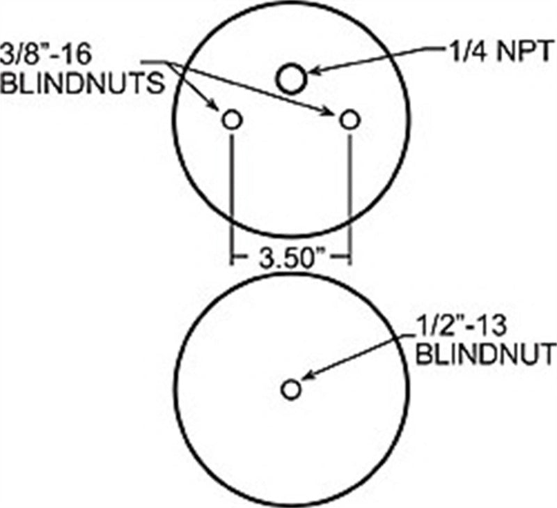 Firestone Ride-Rite Replacement Air Helper Spring Rear Service Part 1T14C-1 (W217602107)