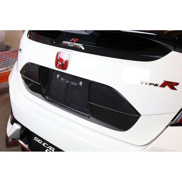 APR Performance Carbon Fiber License Plate Backing - 2017-2021 Honda Civic Type-R