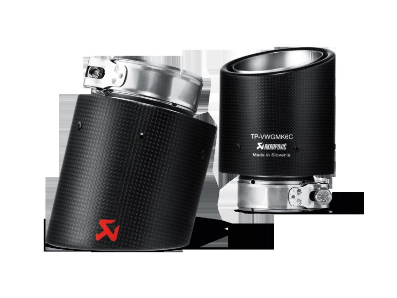 Akrapovic Tail Pipe Set Carbon for 2009-2012 Volkswagen Golf GTD (VI) - TP-VWGMK6-CA