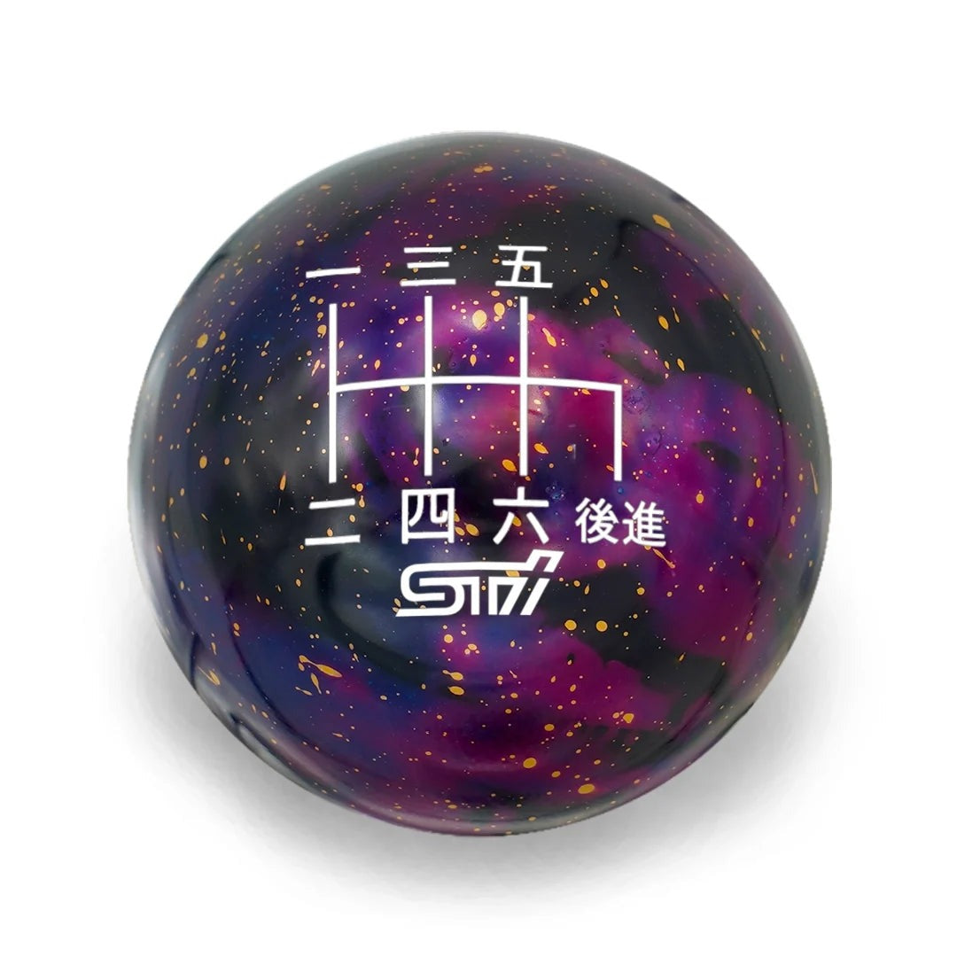 Billetworkz Cosmic Space Shift Knob - 6 Speed STI Japanese Engraving - Subaru STI