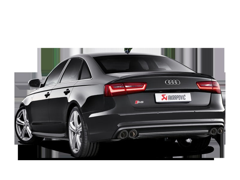Akrapovic Evolution Line Cat Back Titanium with Carbon Tips for 2013-2017 Audi S6 Avant/Limousine (C7) - S-AU/TI/6H