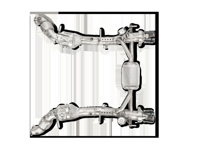 Akrapovic Slip-On Line Titanium with Carbon Tips for 2016-2017 Ferrari 488 GTB/488 Spyder - MTP-FE488H