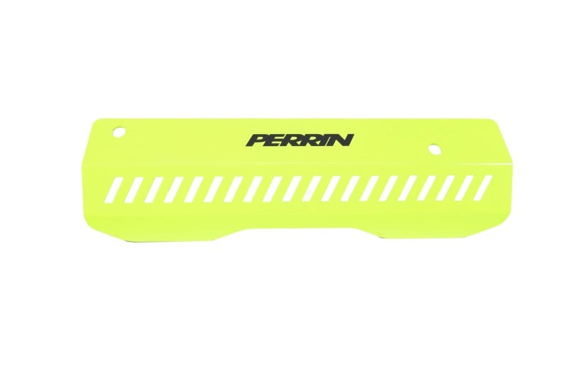 PERRIN Pulley Cover - Neon Yellow (SHORT - For Use w/PERRIN AOS) - 2022-2026 Subaru WRX