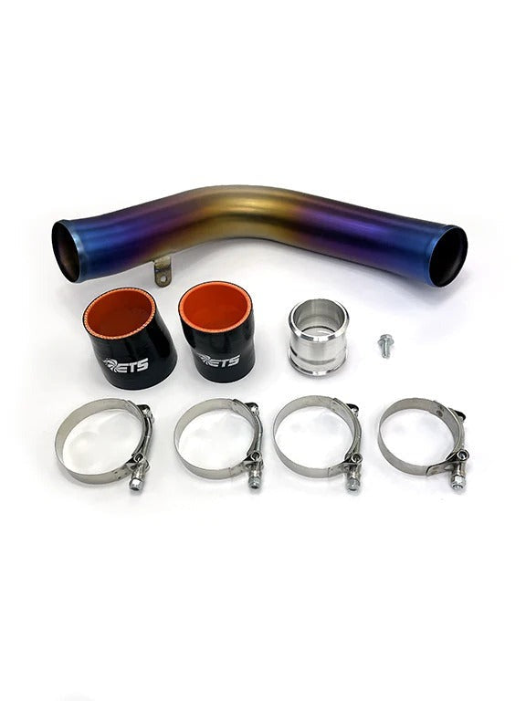 ETS Burned Titanium Top Mount Charge Pipe - 2022-2026 Subaru WRX