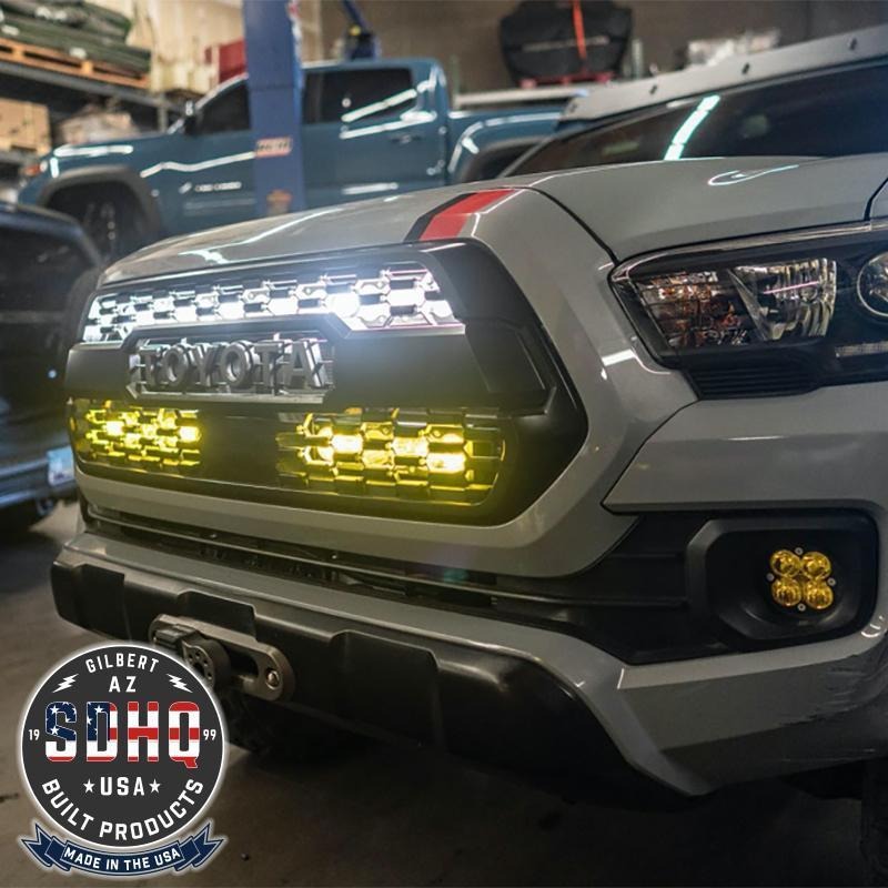 SDHQ Built '16-19 TOYOTA TACOMA BTG DUAL 10" LIGHT BAR MOUNT - SDHQ-55-1220-G3