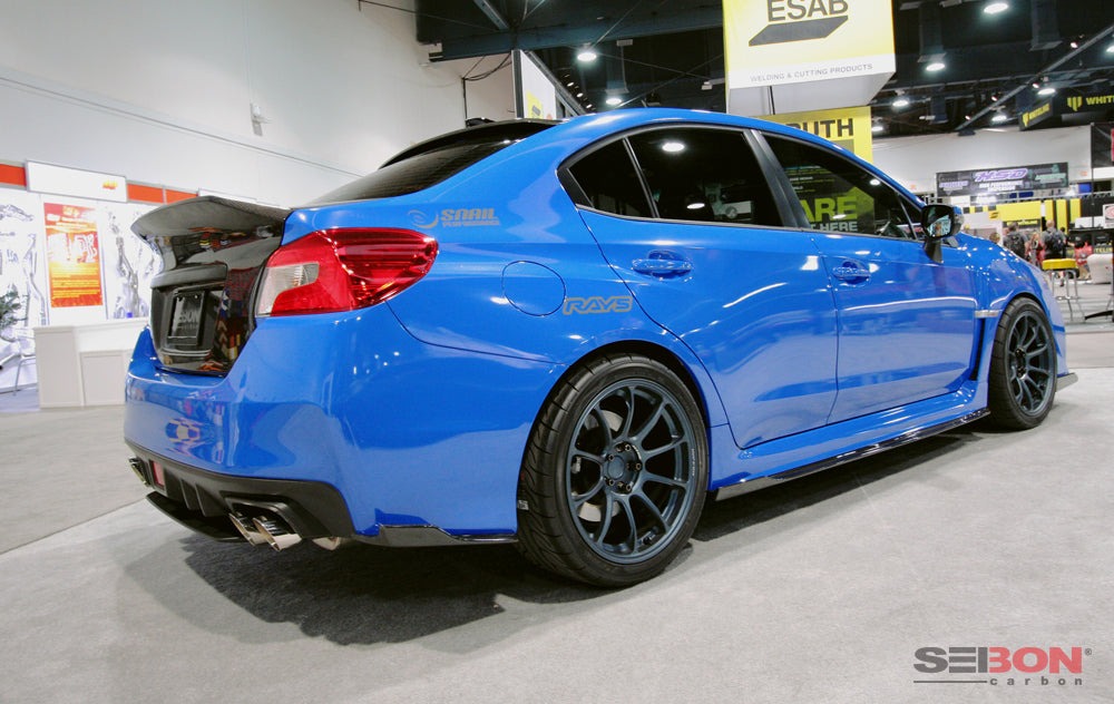 Seibon Carbon Fiber MB Style Rear Spats - 2015-2021 Subaru WRX / STI