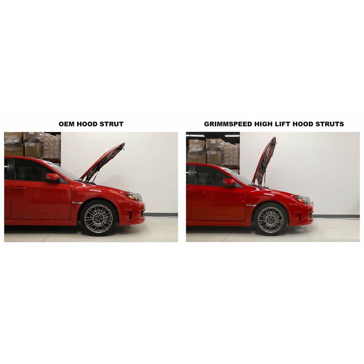 GrimmSpeed High Lift Hood Struts - Subaru Models (inc. 2008-2014 WRX/ 2008-2014 STI)