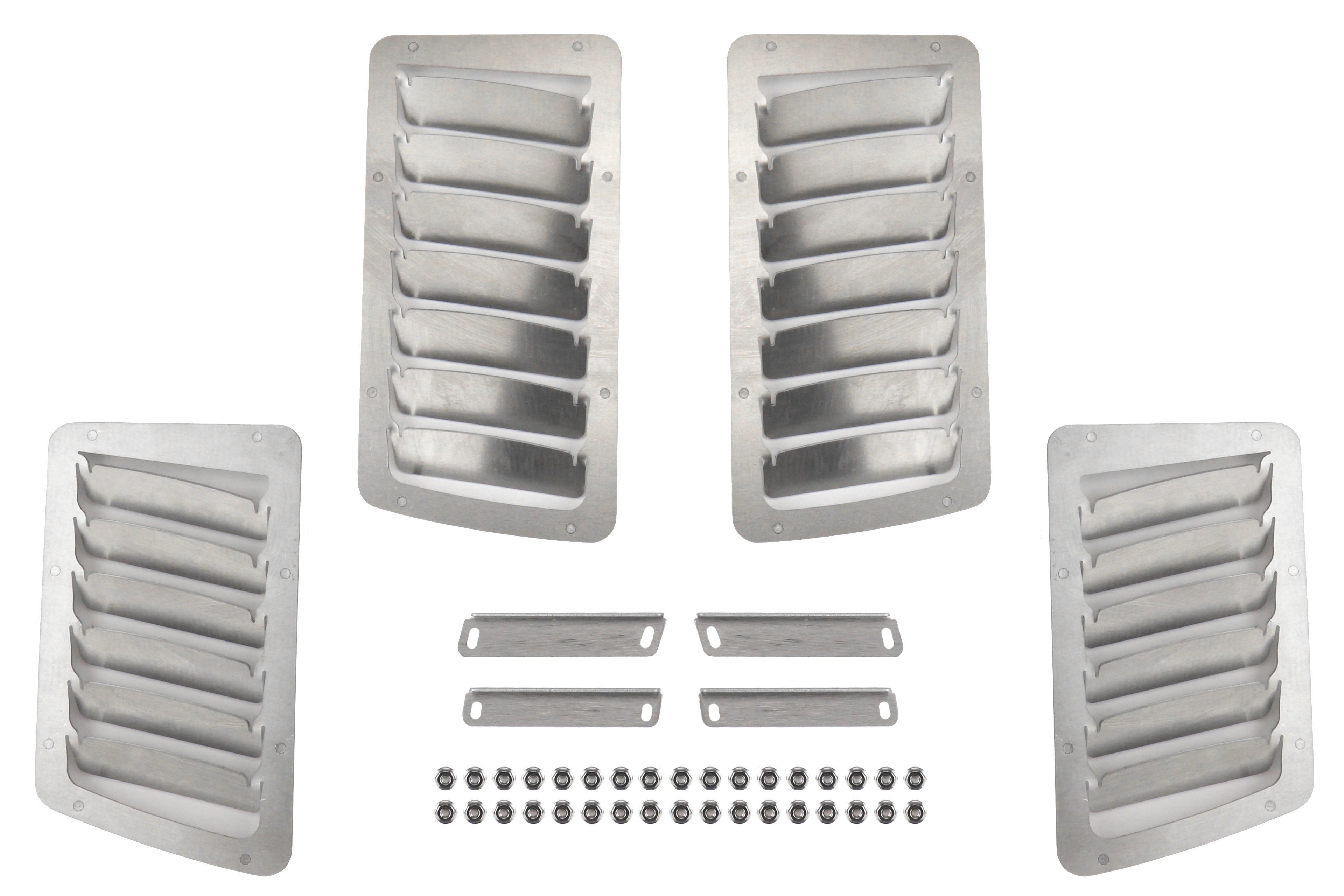 Verus Engineering Slanted Hood Louver Kit Aluminum - 2013-2021 Scion FR-S / Subaru BRZ / Toyota 86
