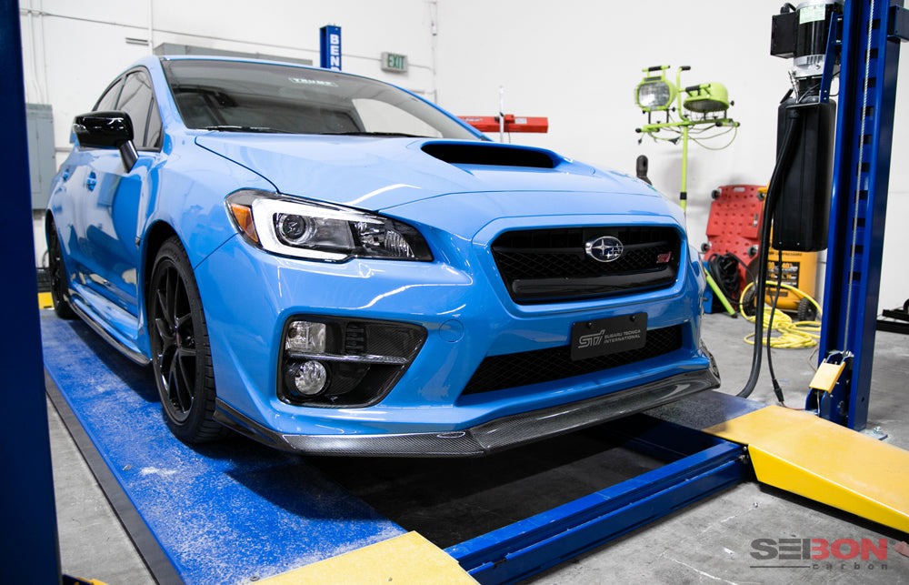 Seibon Carbon Fiber MB1 Style Front Lip - 2015-2017 Subaru WRX / STI