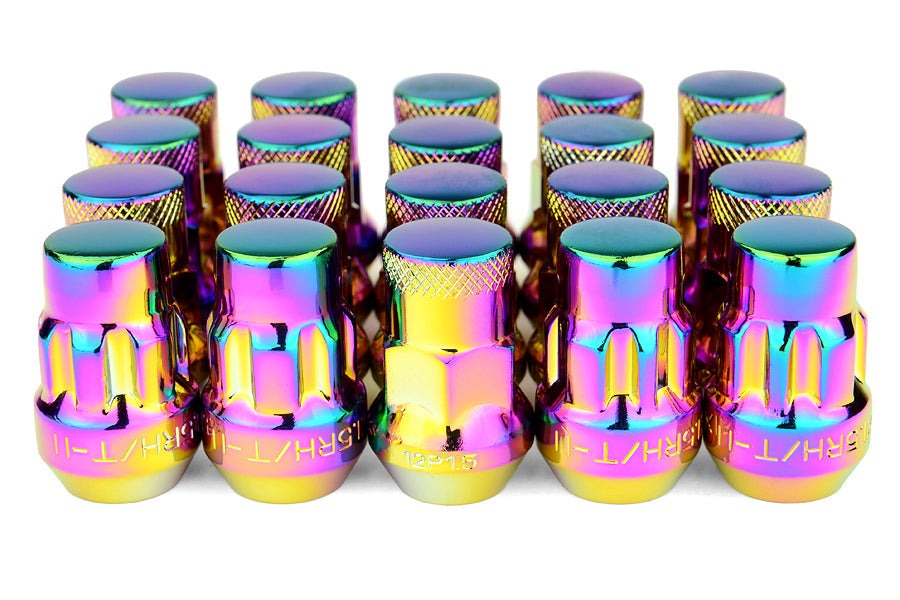 Wheel Mate Muteki SR35 Close End Lug Nuts w/ Lock Set - Neon 12x1.50 35mm