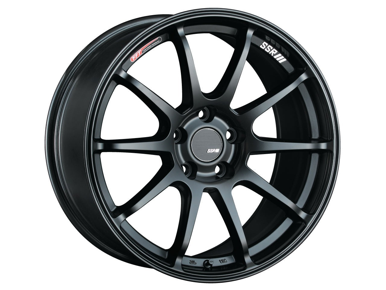 SSR GTV02 18x9 +45 5x114.3 Flat Black - Universal