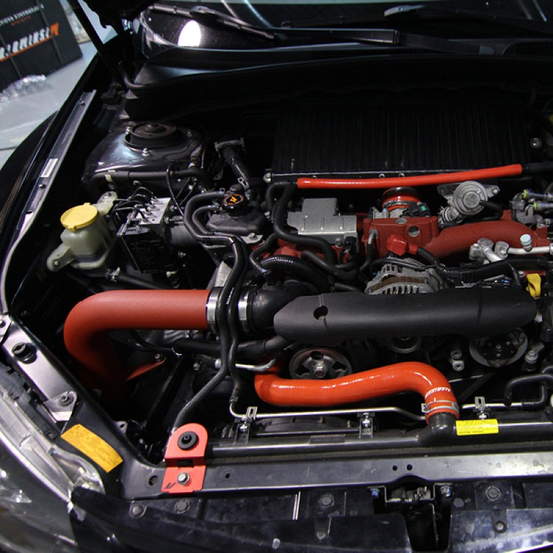 Mishimoto Performance Cold Air Intake Kit - Wrinkle Red - 2008-2014 Subaru WRX / 2008-2021 Subaru STI