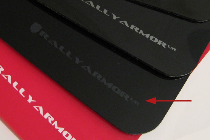 Rally Armor UR Mud Flap w/Grey Logo - Black - 2003-2008 Subaru Forester