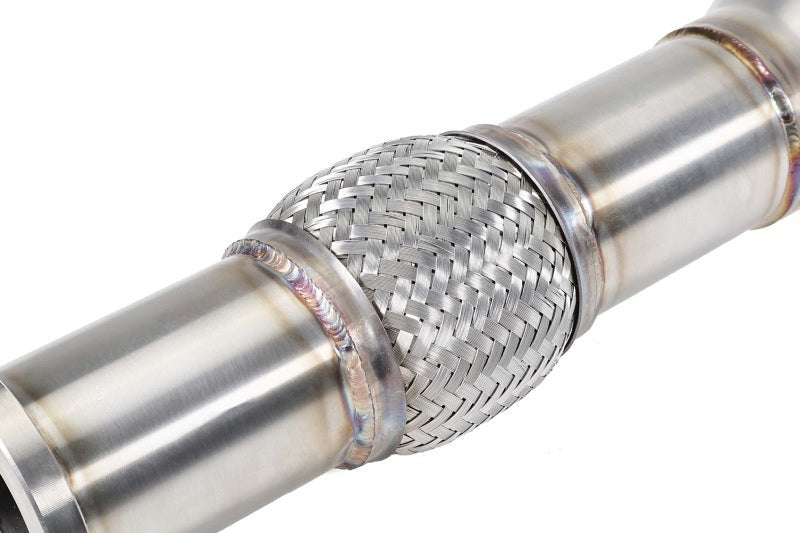 PERRIN Stainless Steel Midpipe w/Resonator 3in. (Fits OEM/Aftermarket Mufflers) - 2022-2026 Subaru WRX