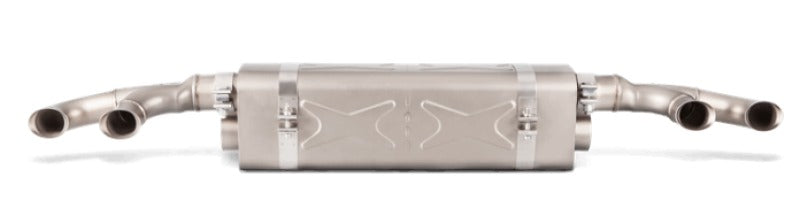 Akrapovic Slip-On Line Titanium (Requires Tips/Diffuser) for 2016-2017 Porsche 911 Turbo/Turbo S (991.2) - S-PO/TI/6H