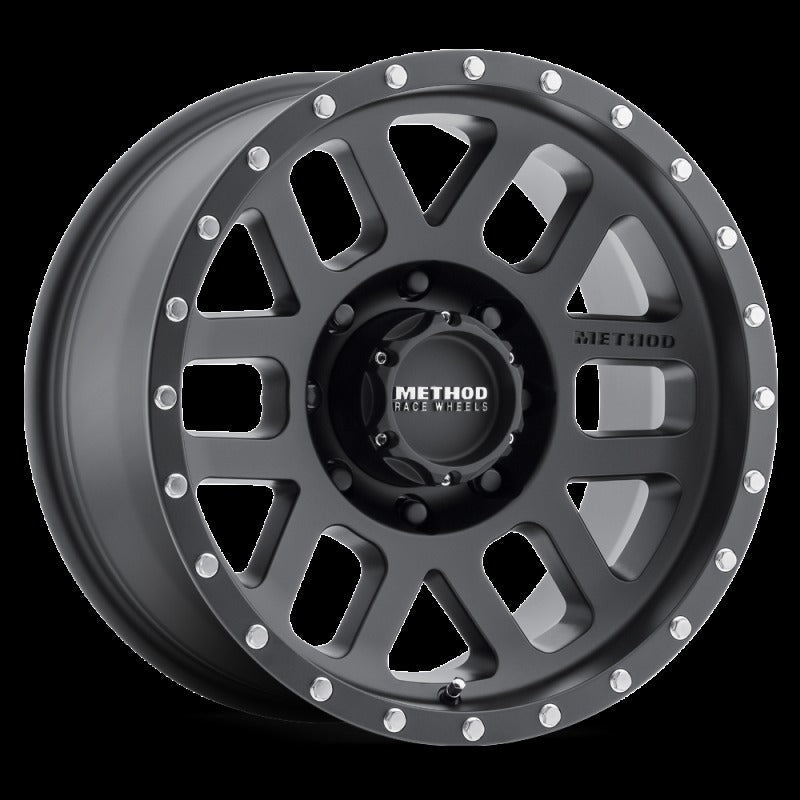 Method MR306 Mesh 18x9 -12mm Offset 8x170 130.81mm CB Matte Black Wheel