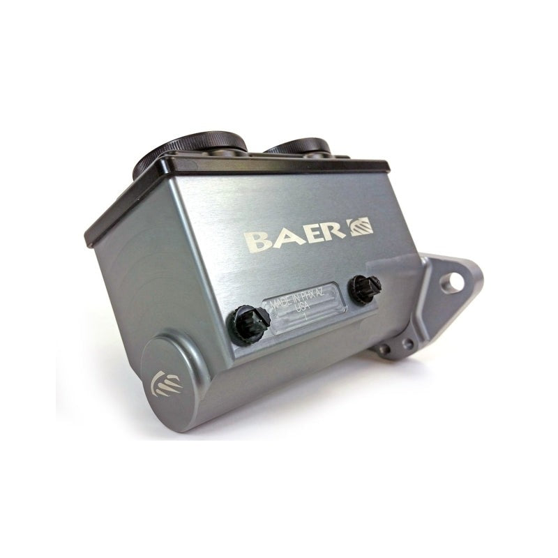 Baer Brakes GM/Ford 1in Bore Remaster 2-Bolt Left Port Master Cylinder Assembly - Gray