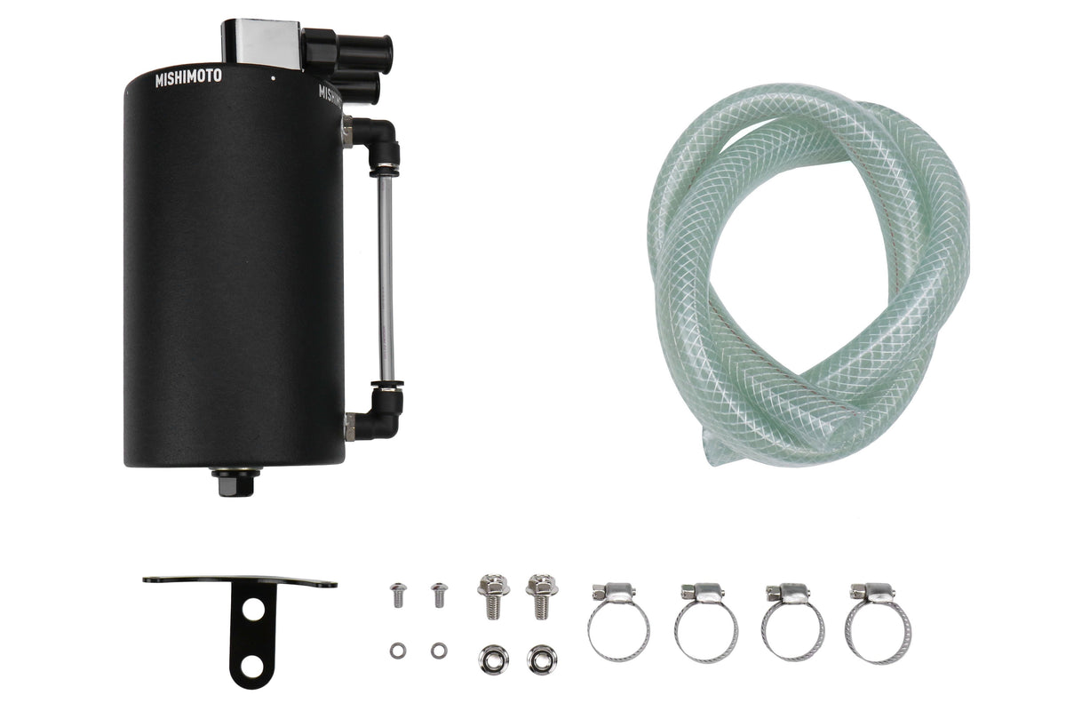 Mishimoto Aluminum Oil Catch Can Wrinkle Black - Universal