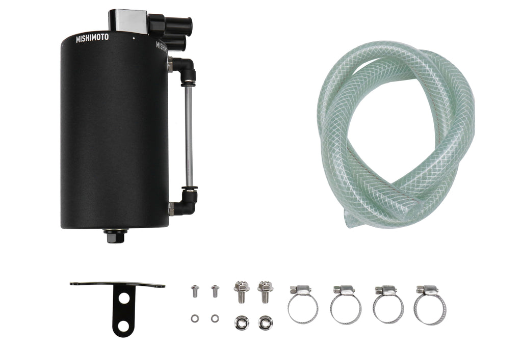 Mishimoto Aluminum Oil Catch Can Wrinkle Black - Universal