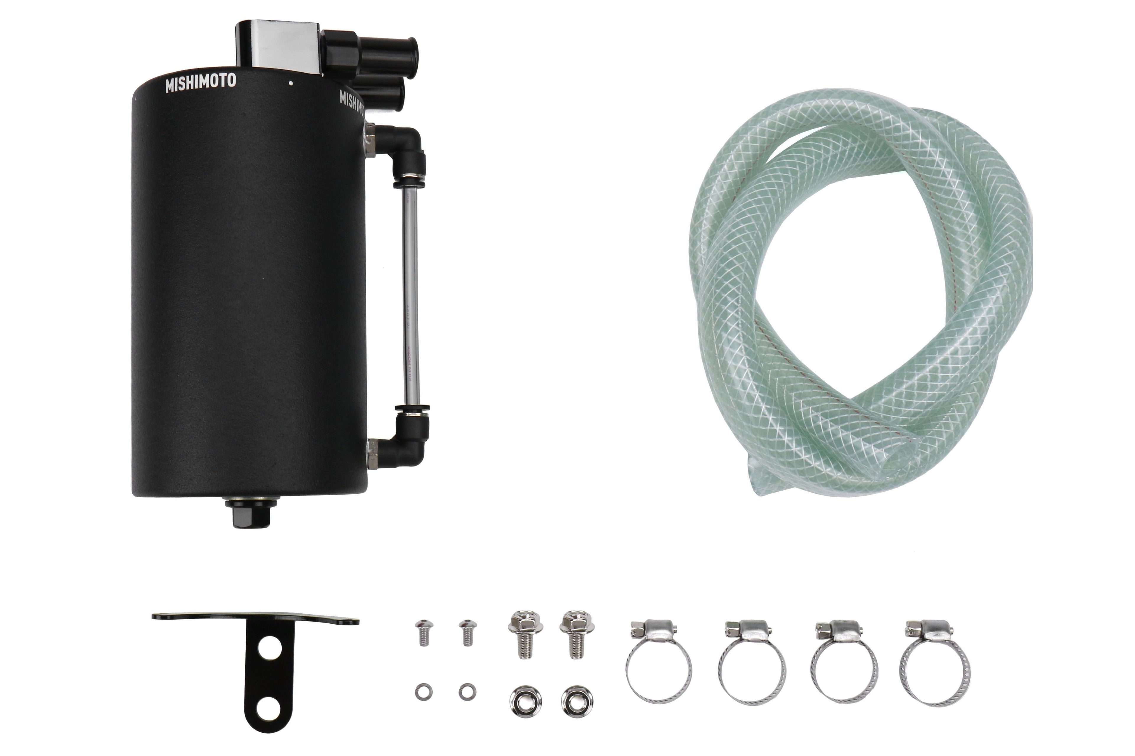 Mishimoto Aluminum Oil Catch Can Wrinkle Black - Universal