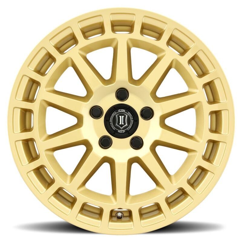 ICON Alloys Journey 17x8 5x108 +38mm 6" Backspacing Gloss Gold Wheel - 7117803160GG