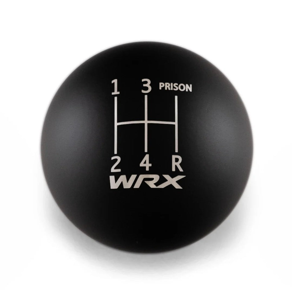Billetworkz Weighted Shift Knob - 5 Speed WRX Jail-Prison Engraving - Subaru WRX