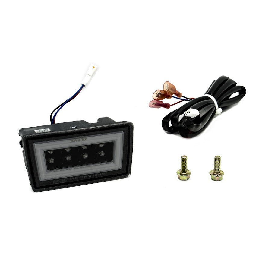 SMY F1 V3 Hyperflash (RBL) Double Smoked w/ DRL White Light Bar - 2011-2014 Subaru WRX / STI
