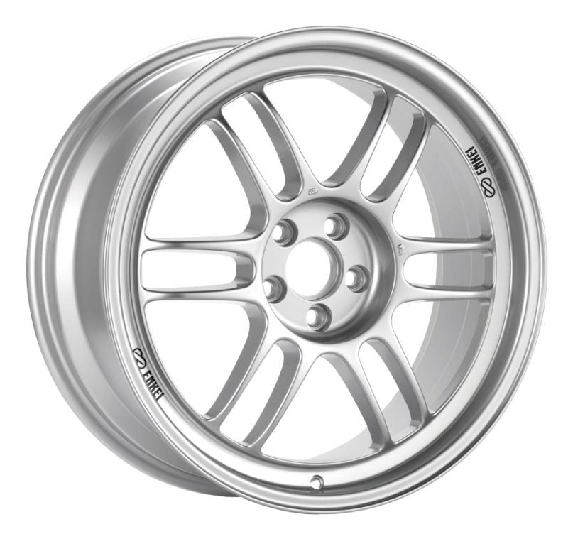 Enkei RPF1 17x9.5 5x114.3 38mm Offset 73mm Bore Silver Wheel - 2005-2007 Subaru STI
