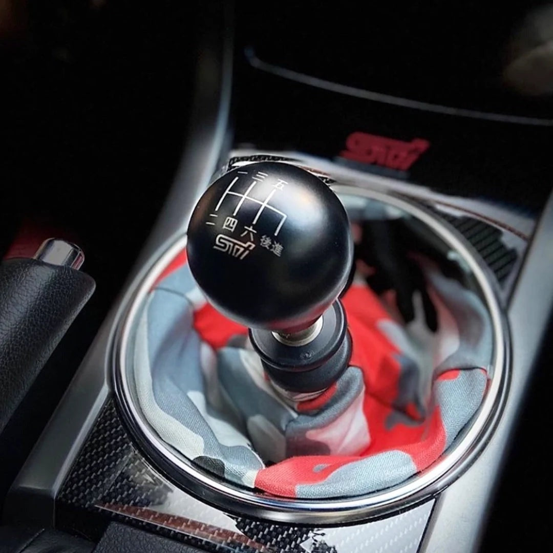 Billetworkz Weighted Shift Knob - 6 Speed STI Japanese Engraving - Subaru STI