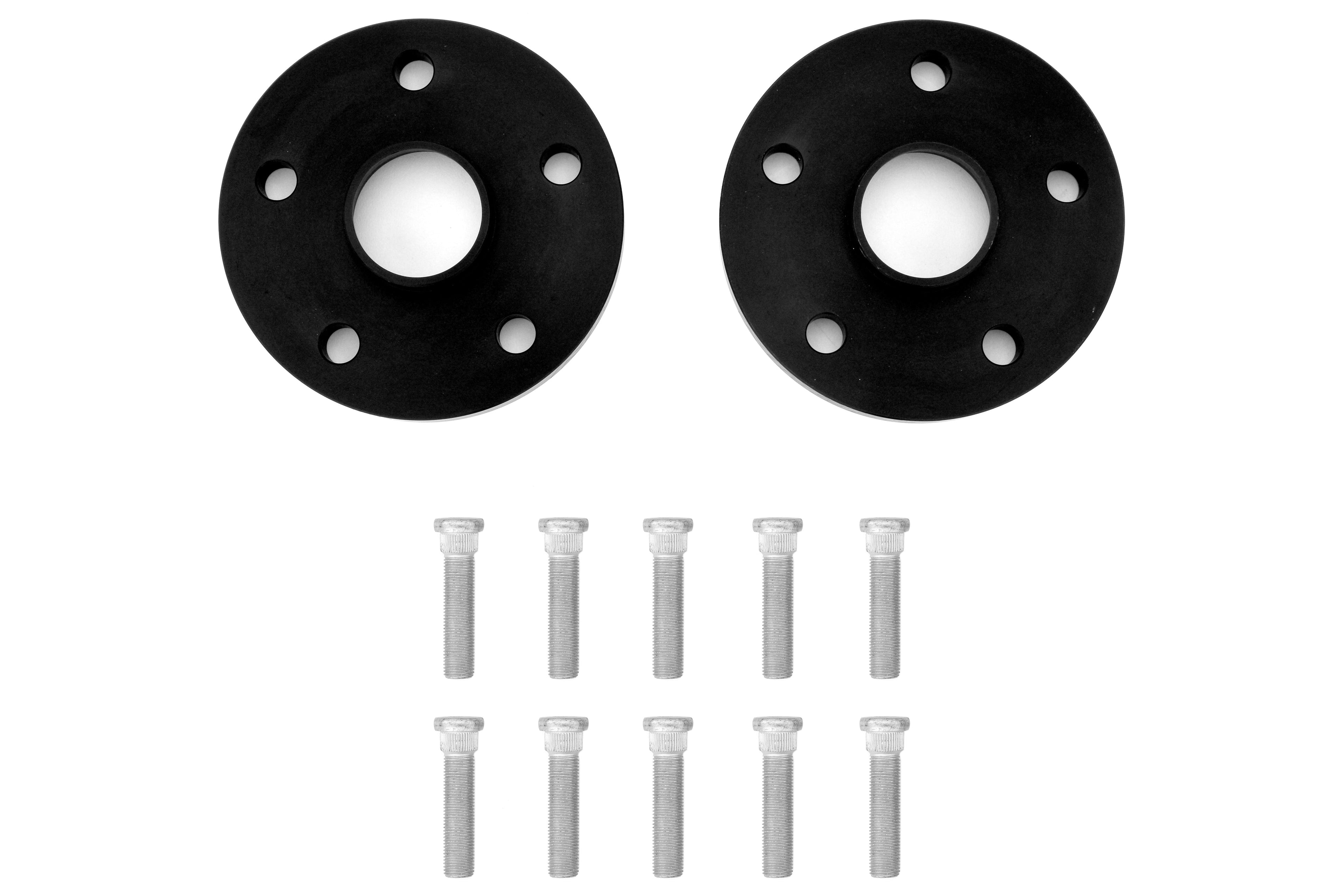PERRIN 15mm Wheel Spacers 5x114.3 - Black Pair - 2005-2021 Subaru STI / 2015-2026 WRX
