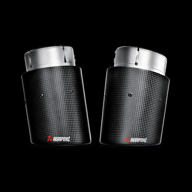 Akrapovic Evolution Line Cat Back Stainless Steel with Carbon Tips (Req. Link Pipe) for 2016-2017 BMW 340i (F30 F31) - MTP-BM/SS/2H