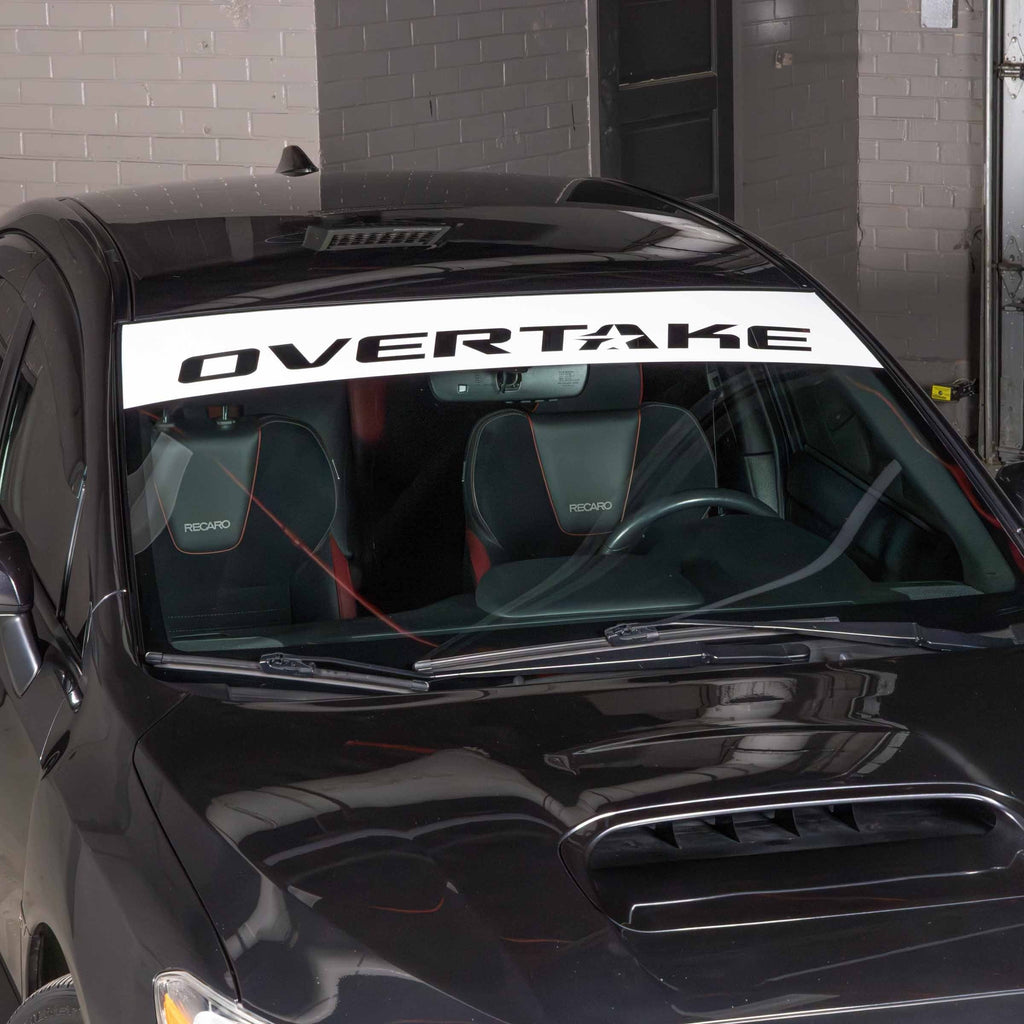 OVERTAKE Windshield Banner - Ships FREE!