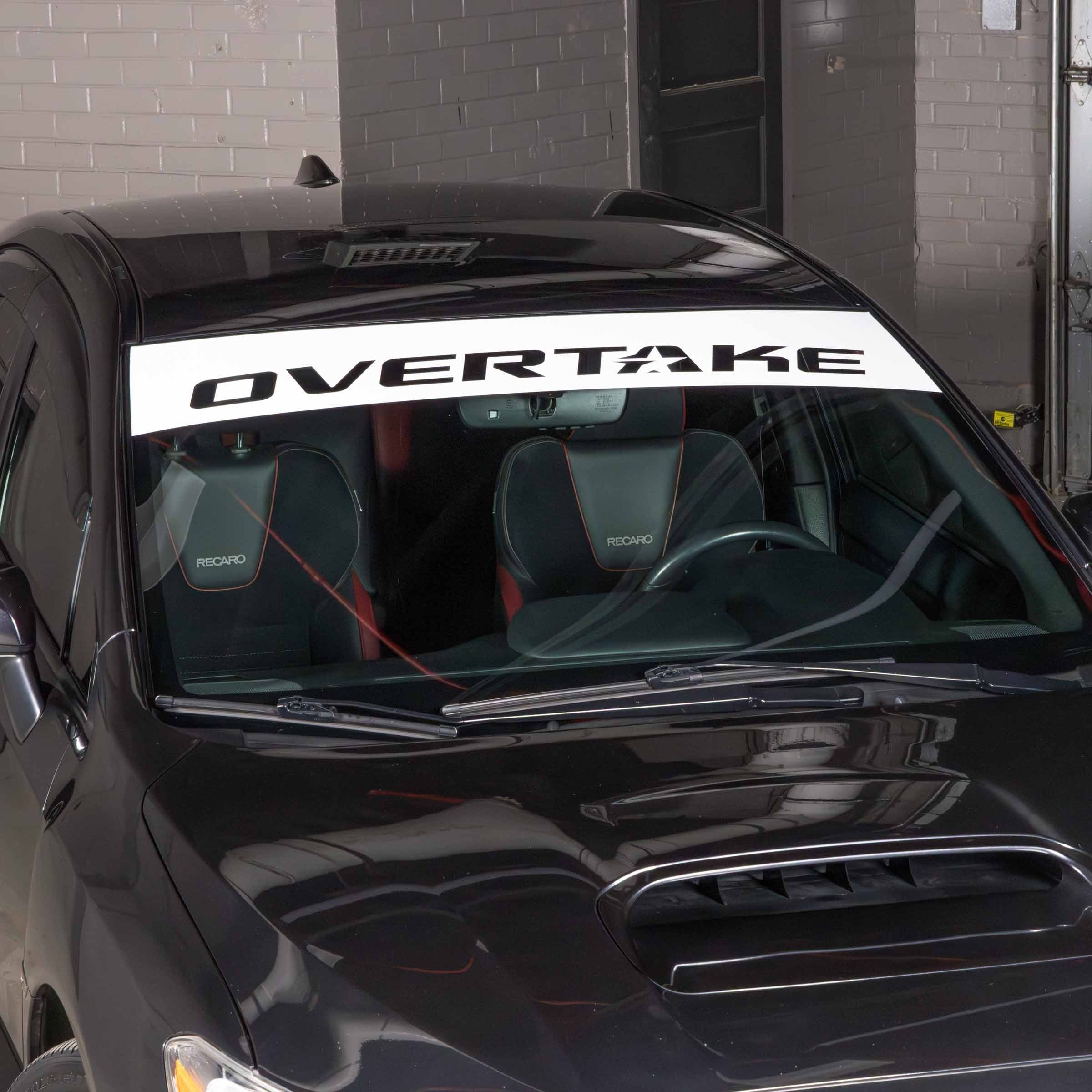 OVERTAKE Windshield Banner - Ships FREE!