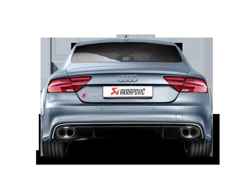 Akrapovic Evolution Line Cat Back Titanium with Carbon Tips for 2014-2017 Audi RS7 Sportback (C7) - S-AU/TI/4H