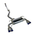 Remark Sports Touring Spec Cat-Back Exhaust - Burnt Quad Tips (Non-Resonated) - 2008-2014 Subaru WRX / STI GR Hatch