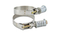 Vibrant Performance Spring Loaded T-Bolt Clamps (Pack of 2) - Clamp Range: 6.25in-6.55in, Exhaust/Intake Tubing Connection - Part 27860