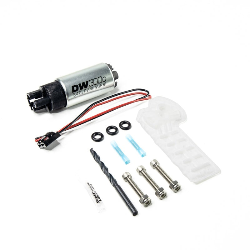 DeatschWerks 340lph Compact Fuel Pump w/o clips w/9-1060 Instal kit - 2015-2019 Volkswagen Golf R / 2015-2018 1.8 / 2015-2018 GTI