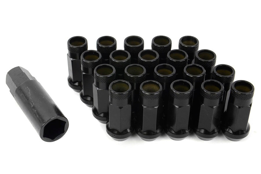 Wheel Mate Muteki SR48 Open End Lug Nuts - Black 12x1.50 48mm