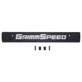 GrimmSpeed License Plate Delete Black/Silver - 2015-2021 Subaru WRX/STI