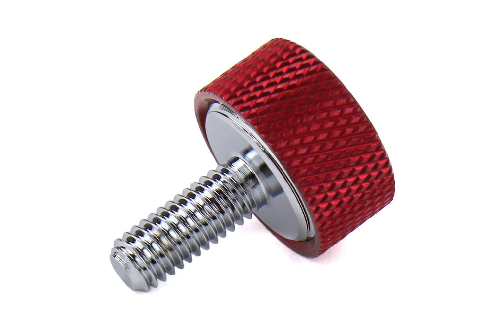 Project Kics Leggdura Racing License Plate Lock Bolt Set Red - Universal