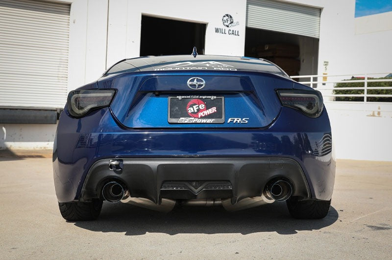 Advanced Flow Engineering Takeda 2-1/2 IN 304 Stainless Steel Cat-Back Exhaust System w/Blue Flame Tip H4-2.0L - 2013-2016 Scion FR-S / 2013-2020 Subaru BRZ / 2017-2019 Toyota 86