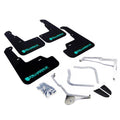 Rally Armor Black UR Mud Flap w/Teal Altered Font Logo - 2015-2021 Subaru WRX / STI