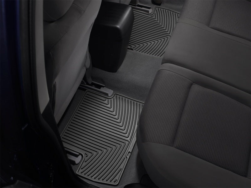 WeatherTech Rear Rubber Floor Mats - Black - 2010-2014 Subaru Legacy / Outback