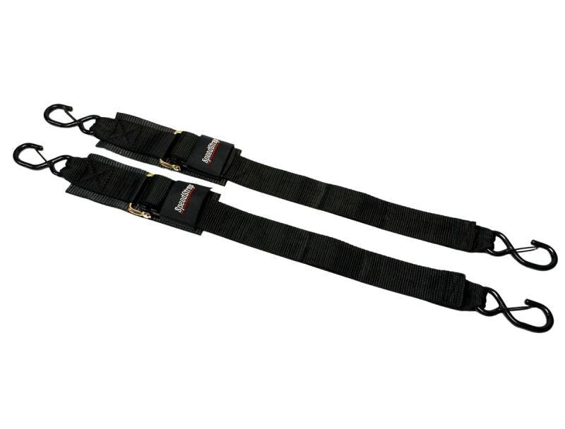 SpeedStrap 2in x 4ft Marine Transom Tie-Down Straps with Snap S-Hooks (2 Pack)