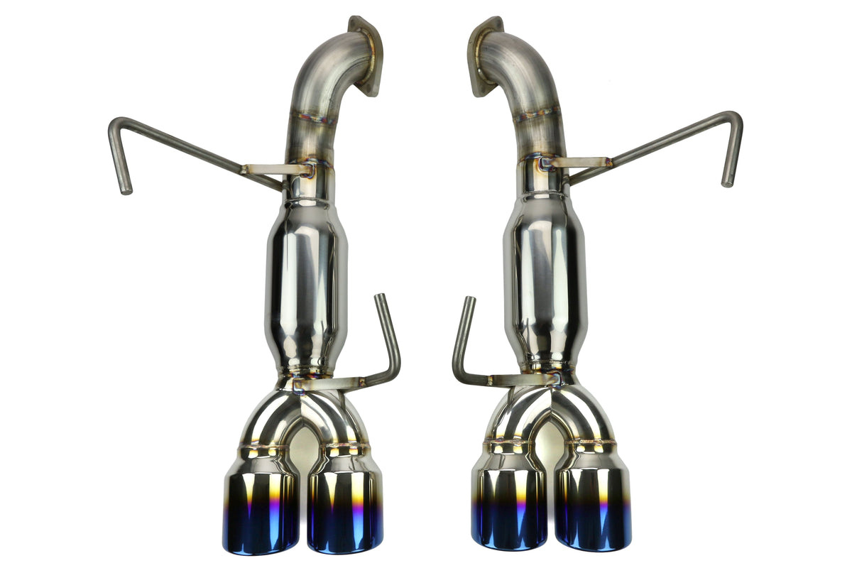ETS Axle Back Exhaust System w/ Muffler Blue Tips - Subaru Models (inc. 2015-2020 WRX / 2015-2018 STI)