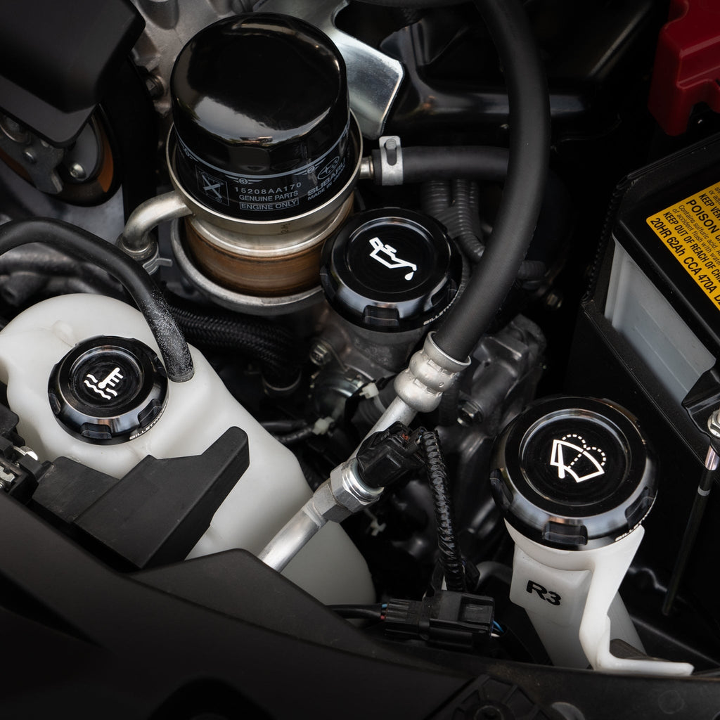 Billetworkz Engine Bay Caps - Subaru WRX 2015-2021 & 2022+